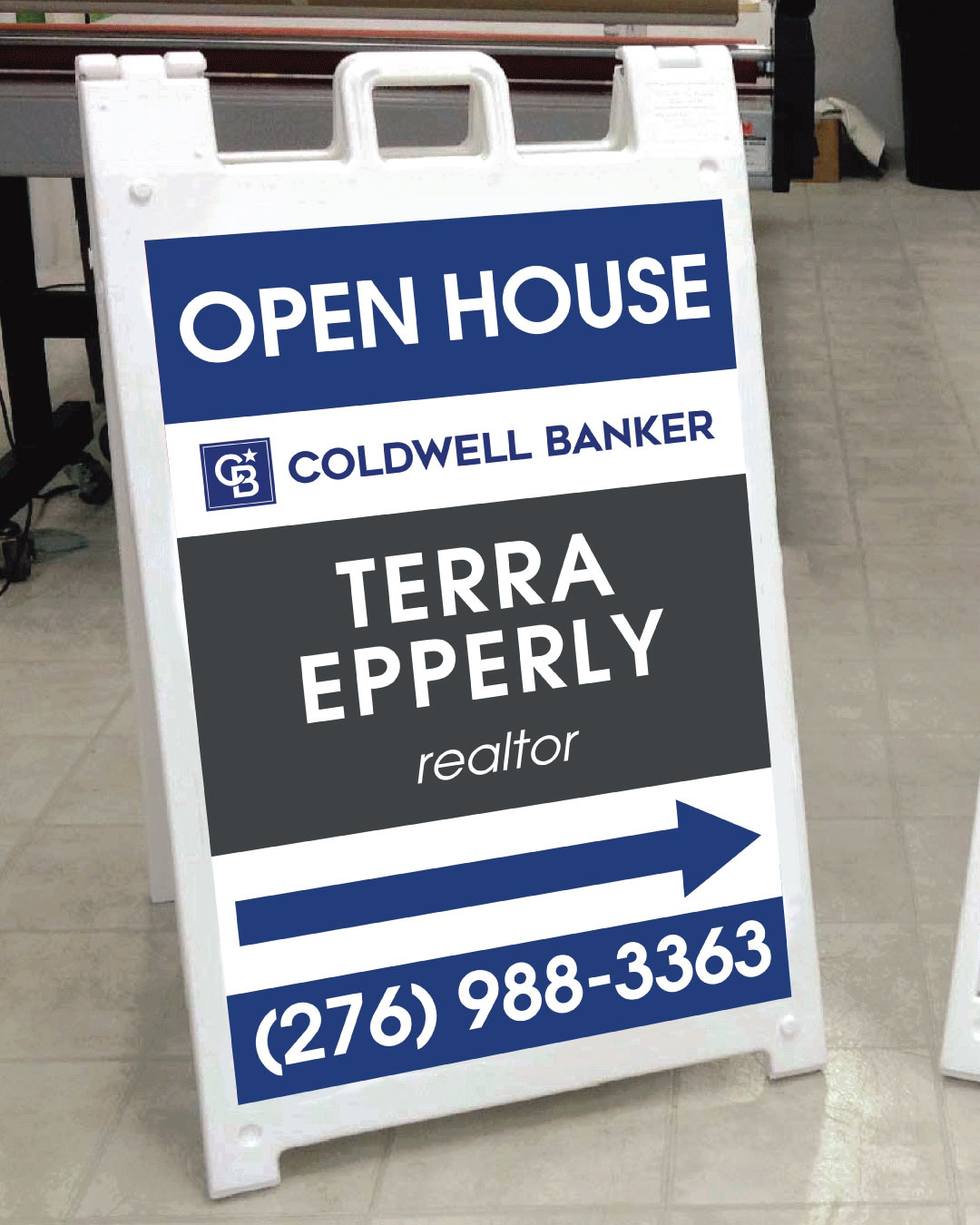 Coldwell Banker Tricolor A frame sign