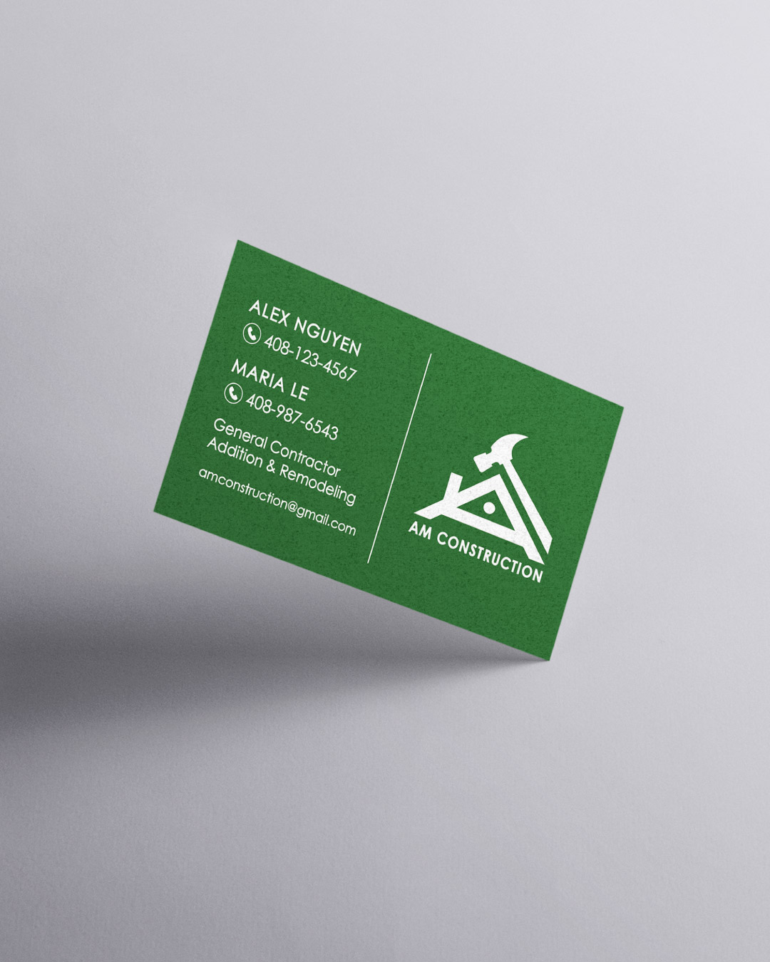 Deep Green Standard Business Cards AP Printing - Deep Green Standard Business Cards - Custom Printing Services