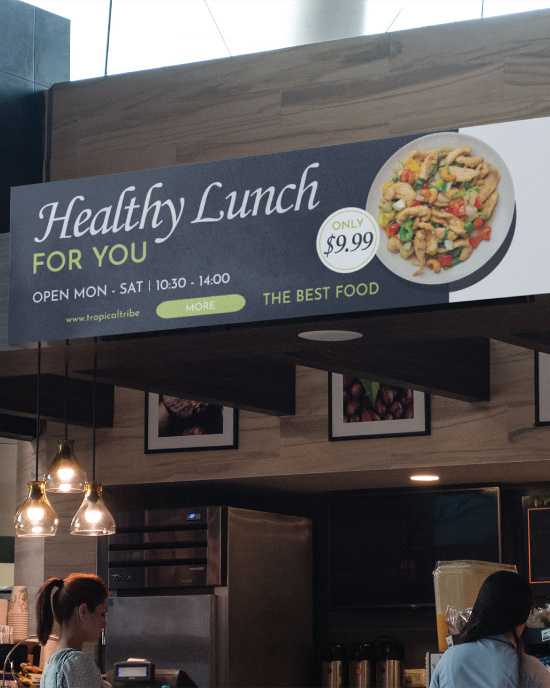 Chicken Design with Vegetables Banners