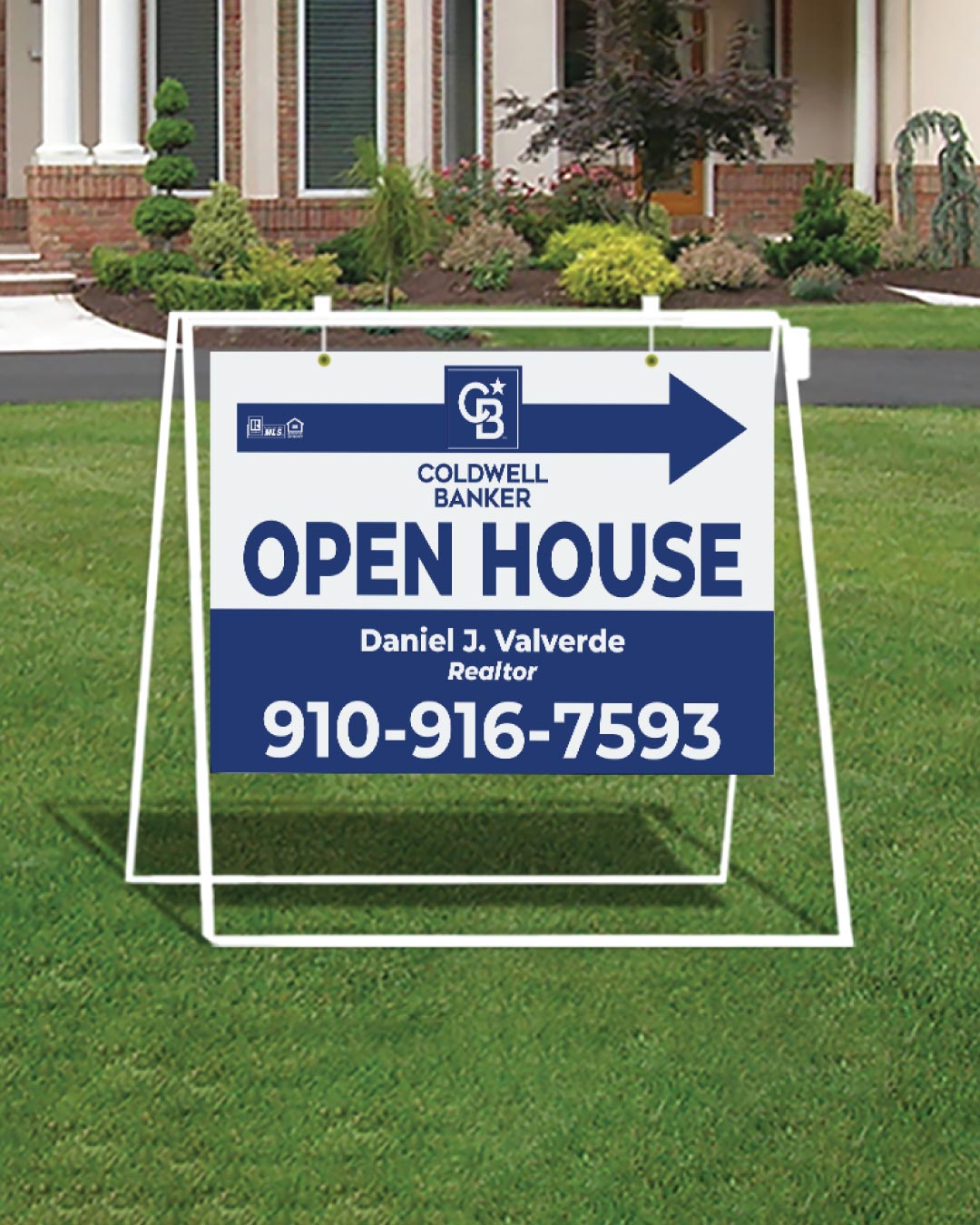 Coldwell Banker Pretty Design With Arrow Metal Sidewalk A-Frame