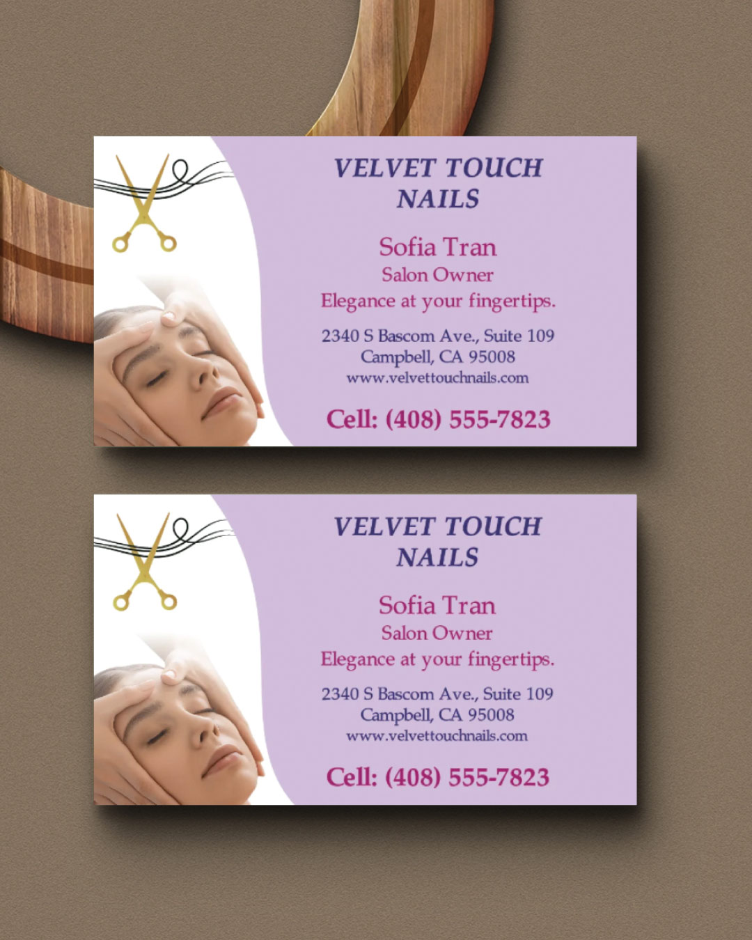 Soft Velvet Elegance Standard Business Cards AP Printing - Soft Velvet Elegance Standard Business Cards - Custom Printing Services