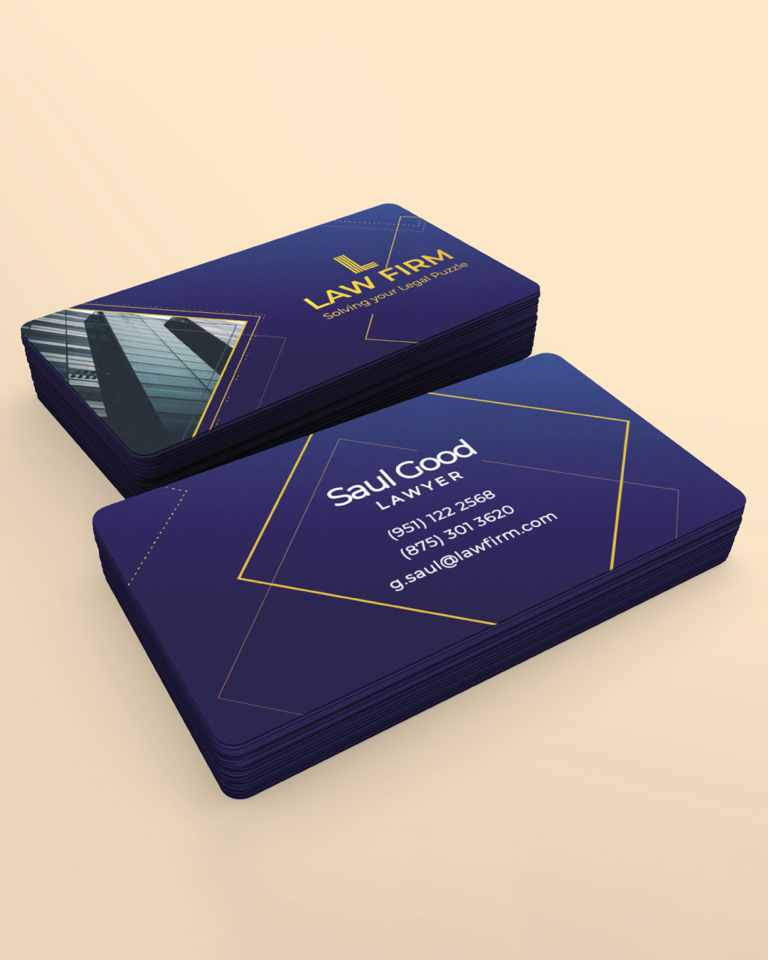 Nice Gold Lines Standard Business Card AP Printing - Nice Gold Lines Standard Business Card - Custom Printing Services