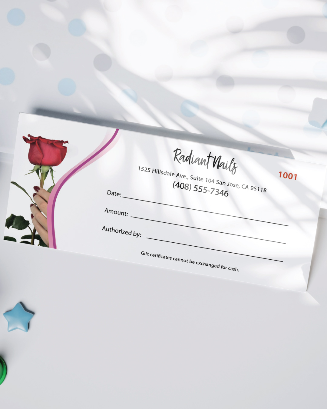 Blush Rose Elegance Nails & Spa Gift Certificate