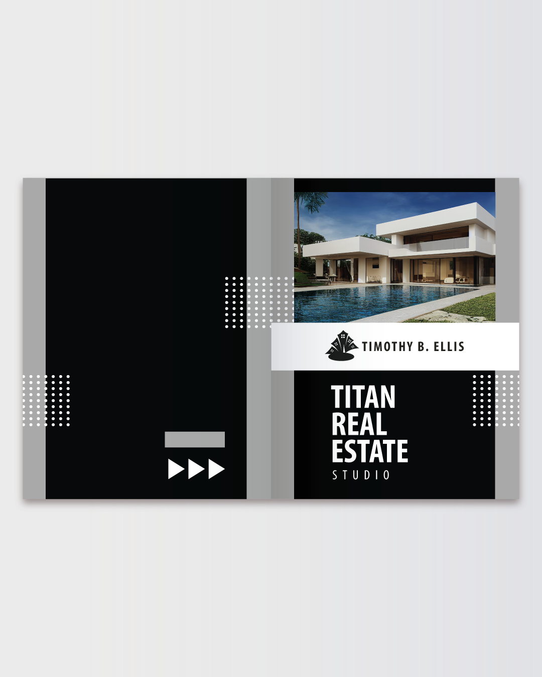 Modern Noir Presentation Folders
