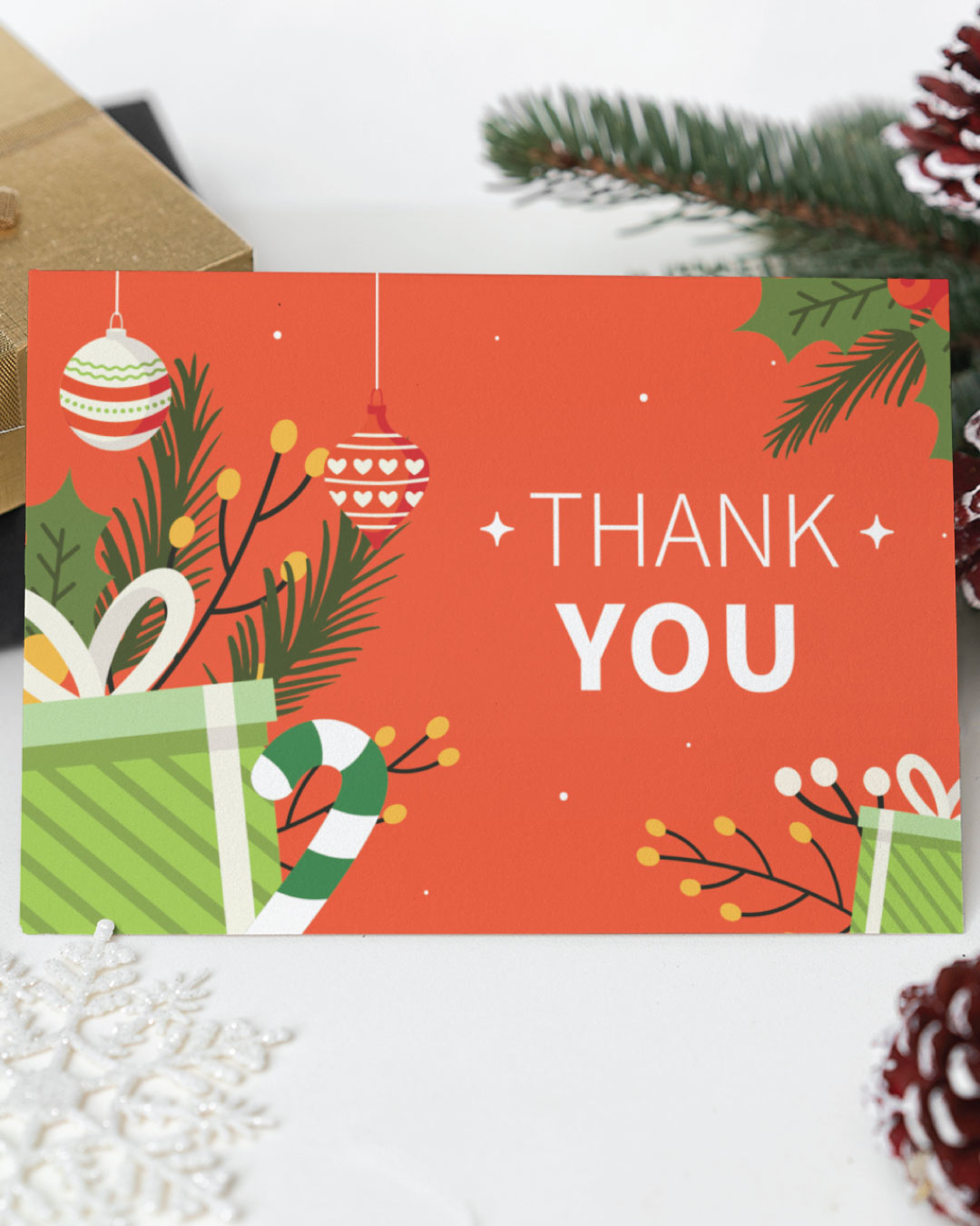 Red Christmas Gift Card