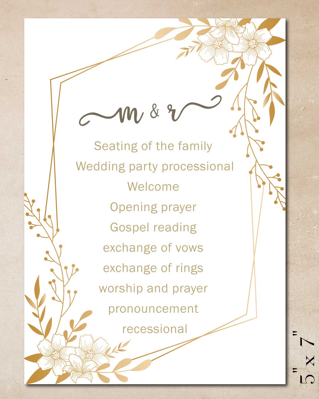 Pink Watercolor Background Wedding Program Cards