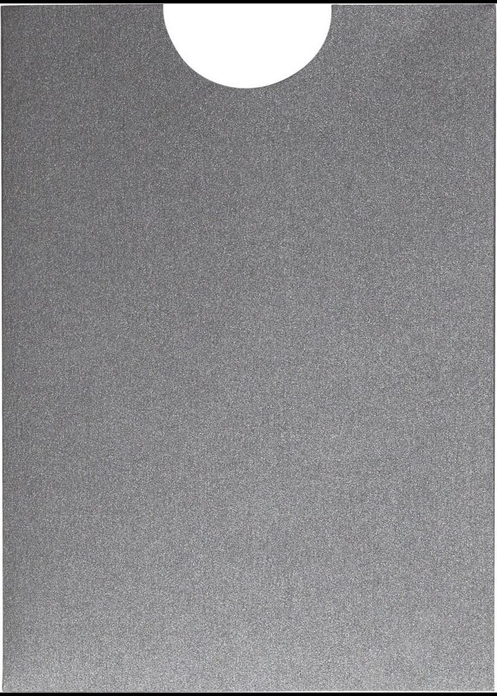 Steel Gray Metallic Sleeve, 5" x 7" Pocket & Folder Invitation