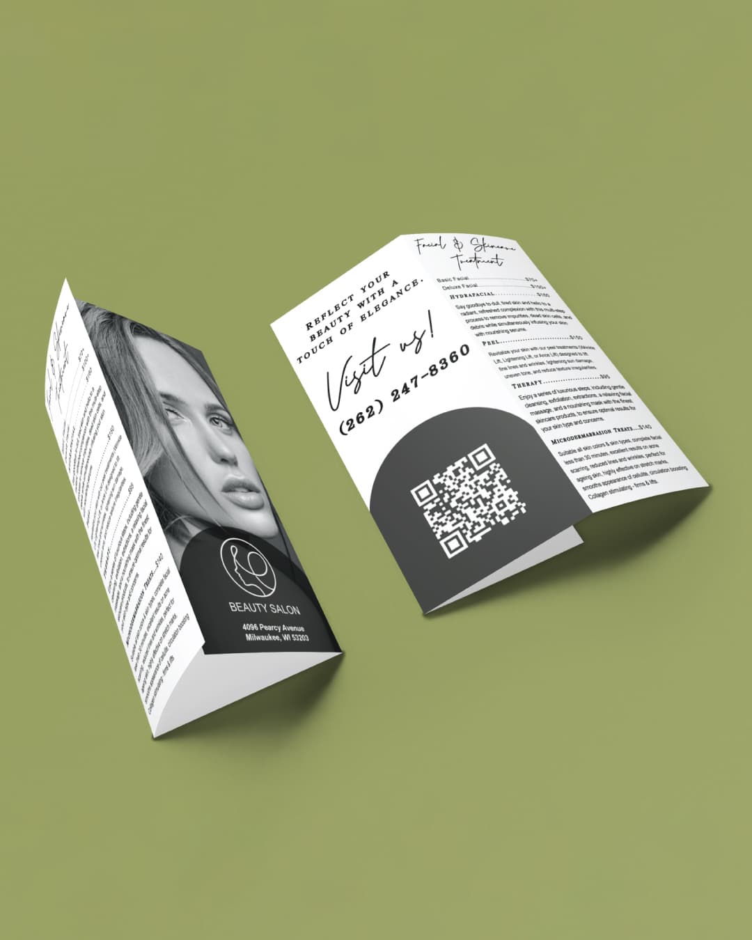 Black and White Brochure