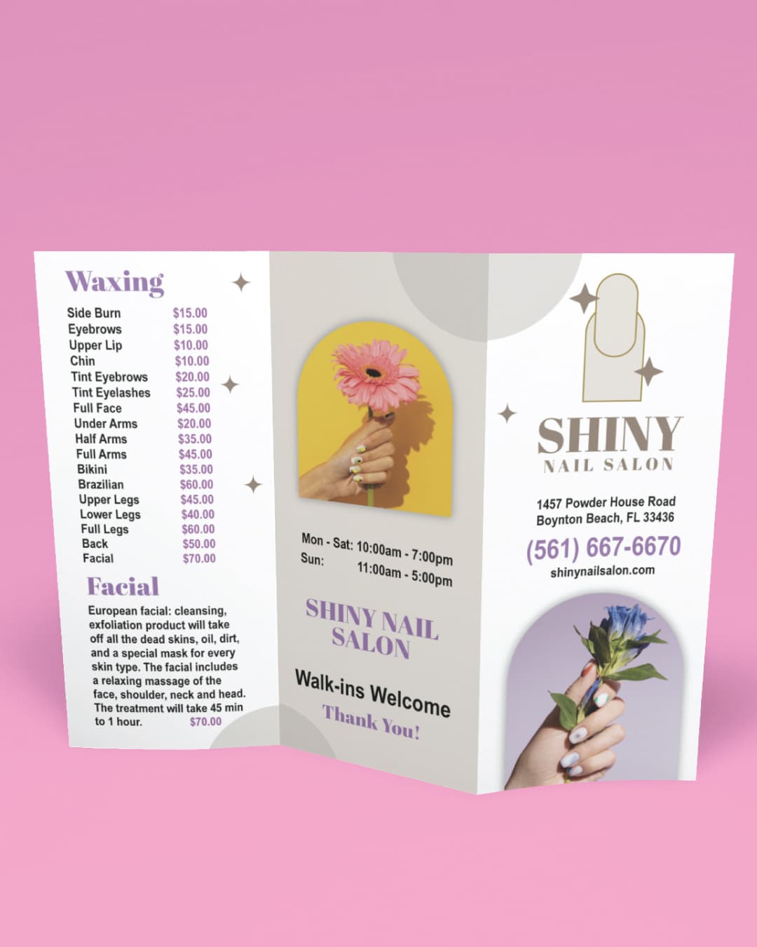 Gray With Circles Brochure
