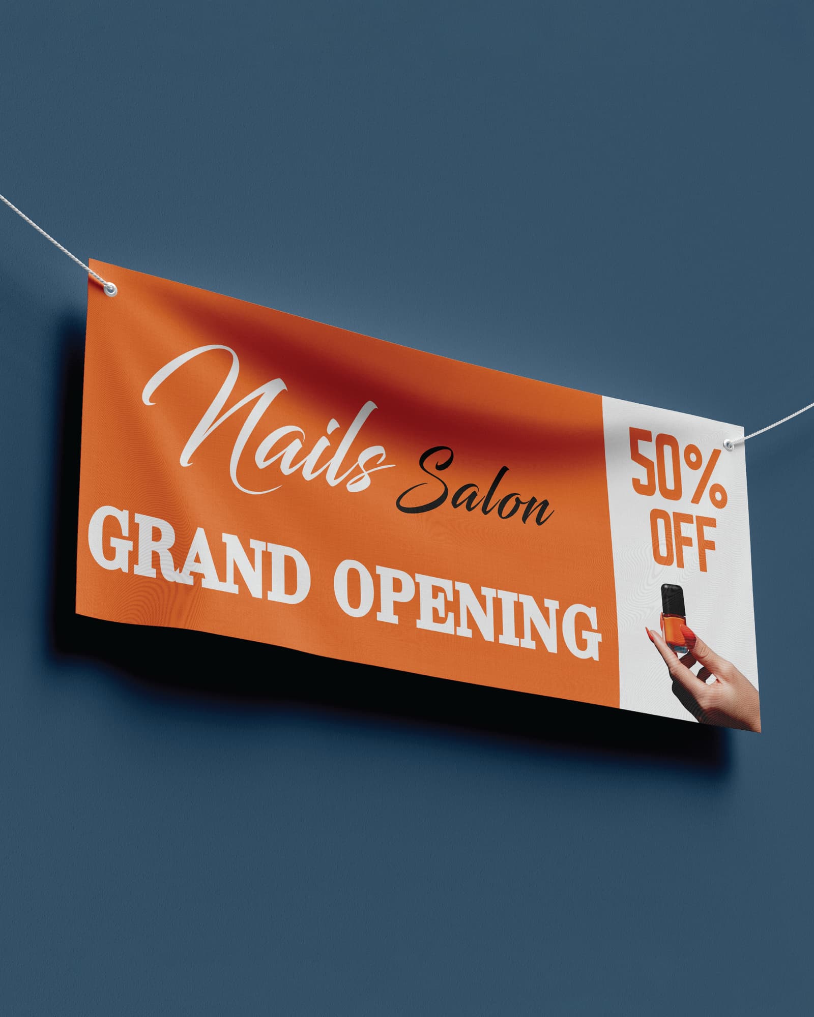 Cute Orange 13oz. Standard Vinyl Banner