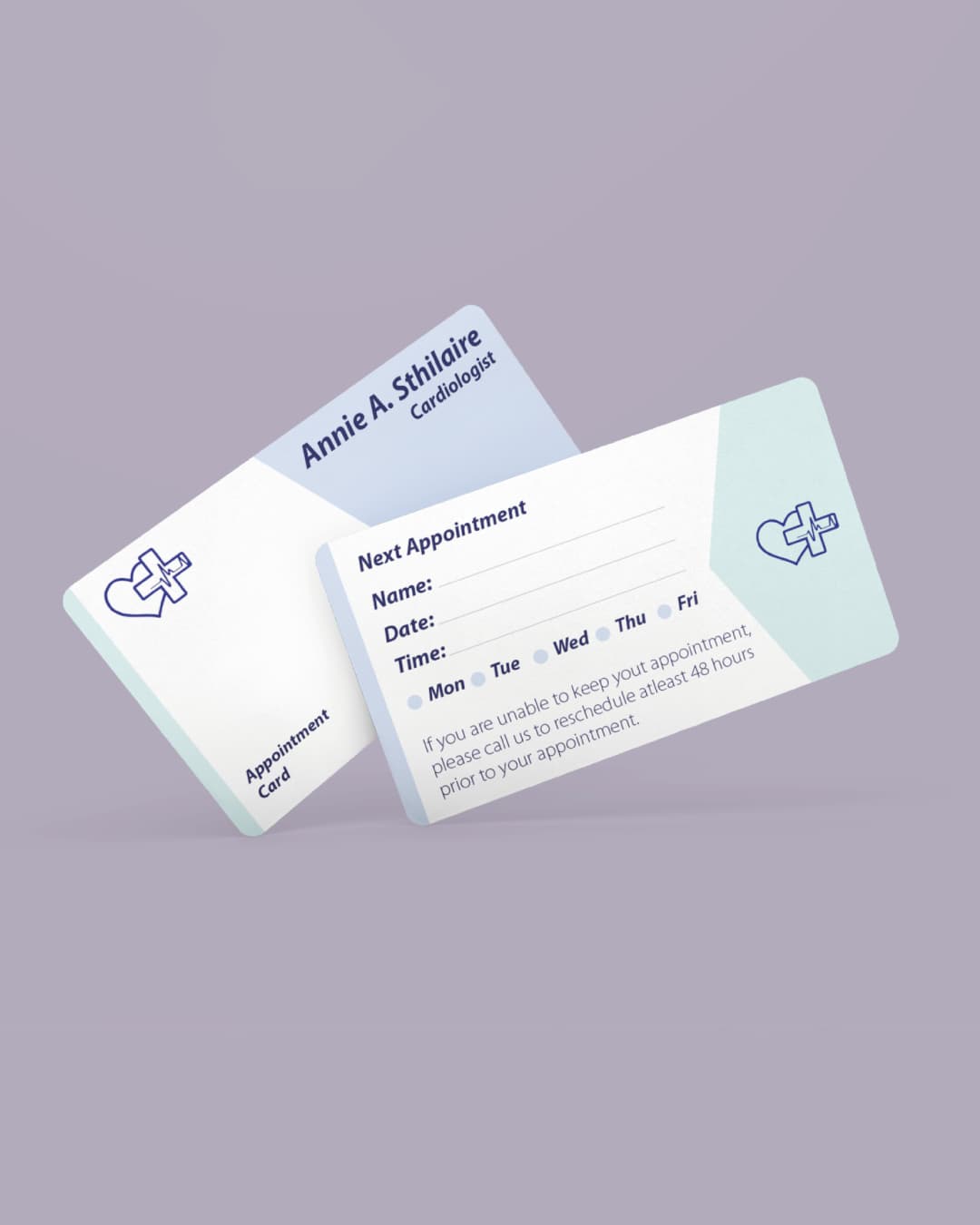 Delicate Blue Business Cards
