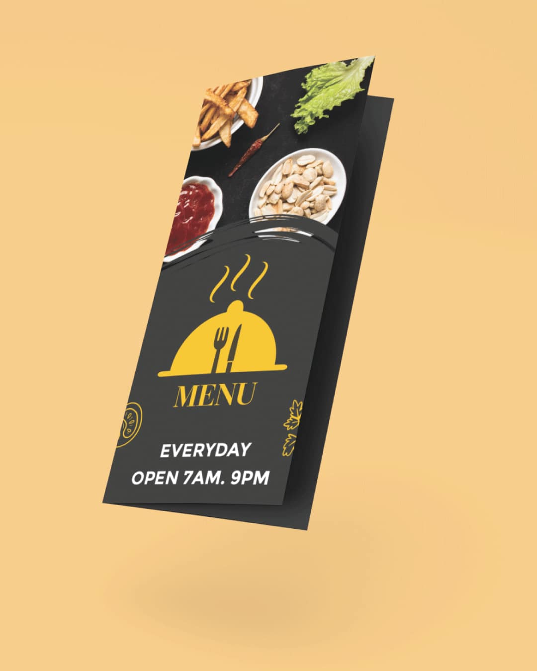 Yellow and Black To-Go Menus