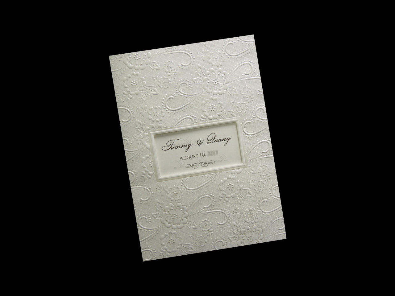 K8071 [I-10] Flowers Symphony Wedding Invitation
