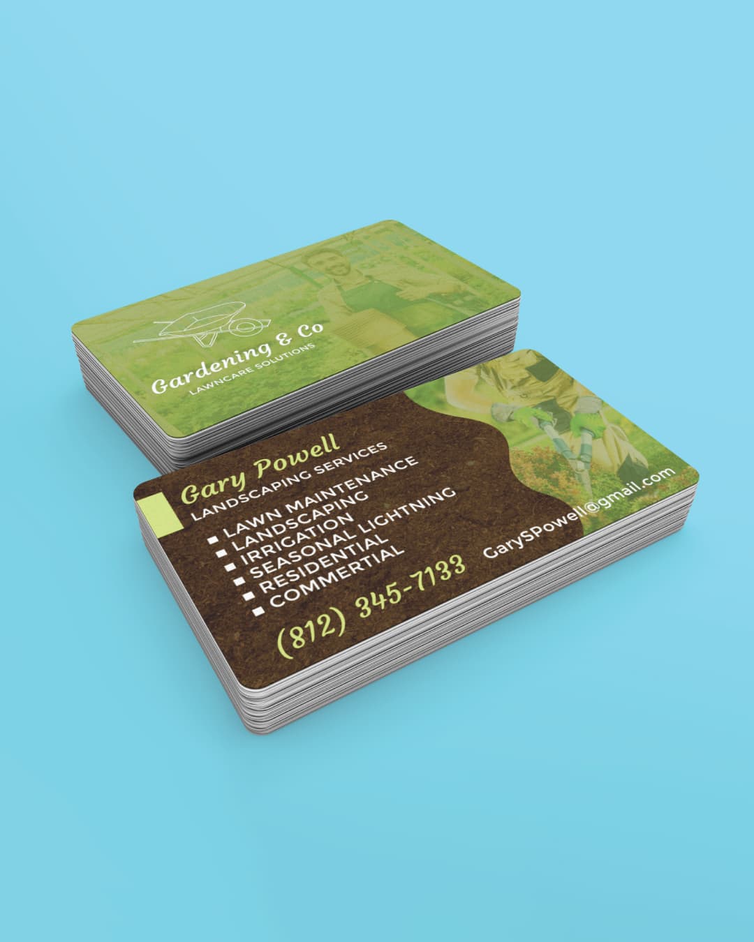 Earth Background Business Cards