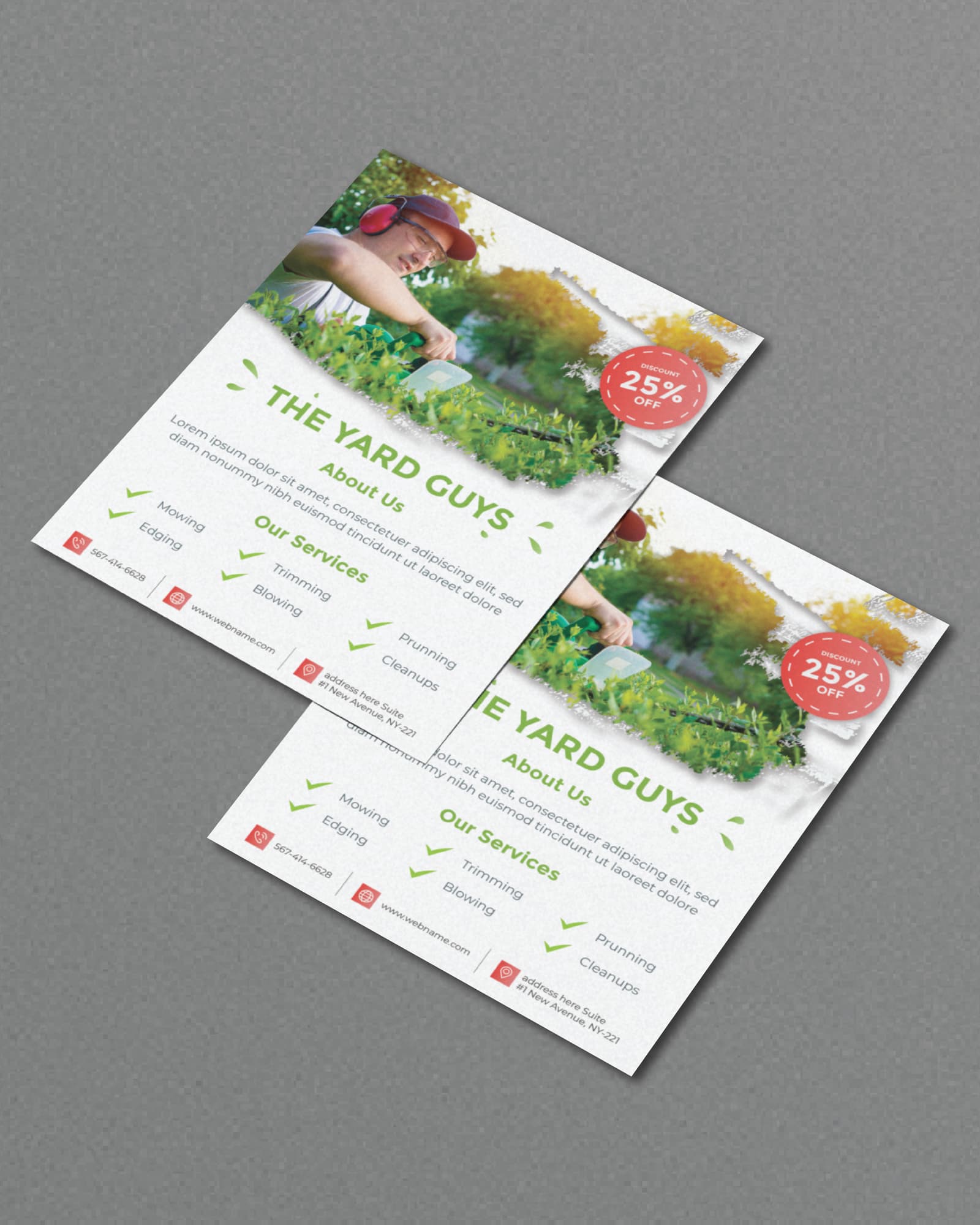 White Minimalist with Photo Flyers