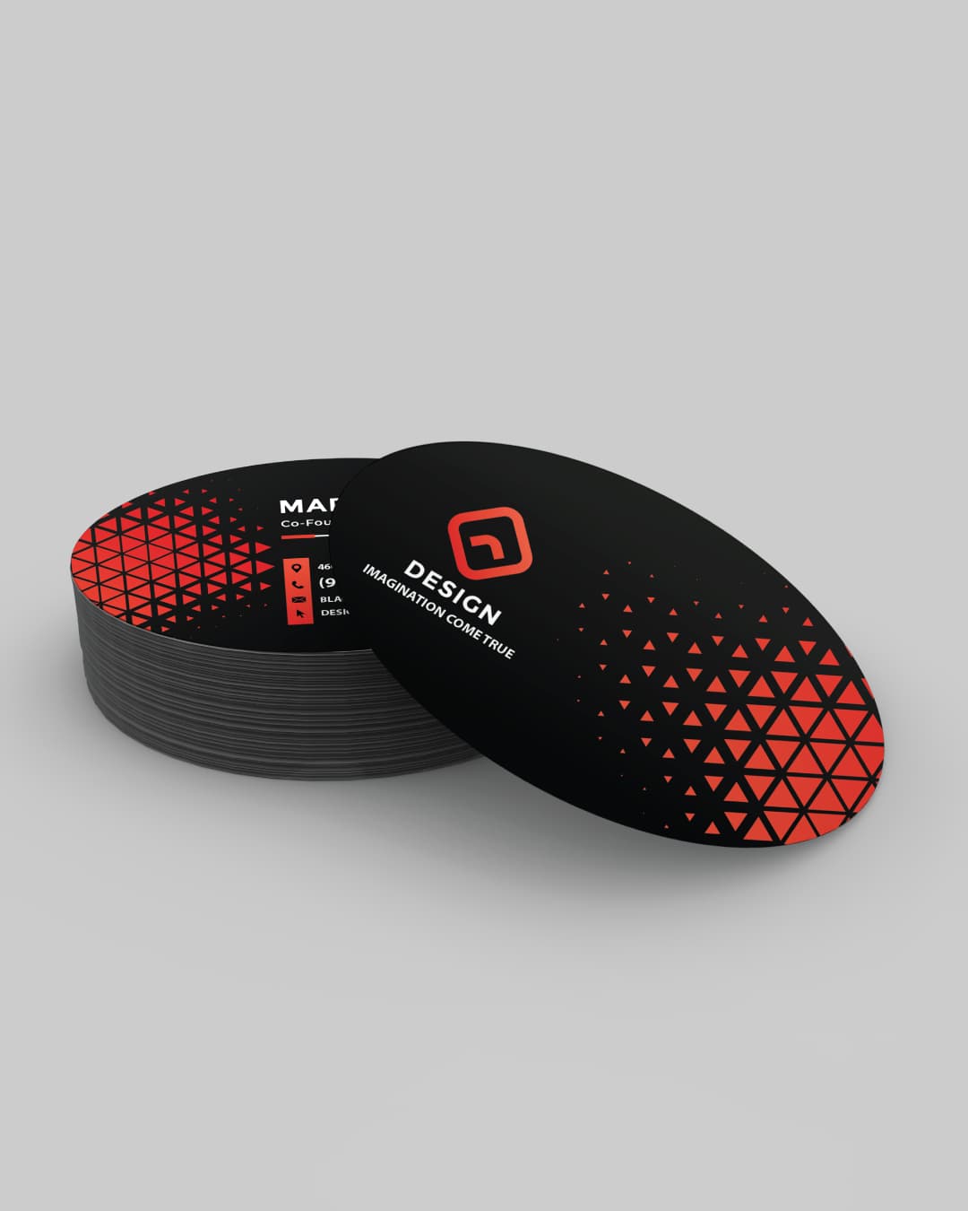 Oval Business Cards AP Printing - Oval Business Cards - Custom Printing Services