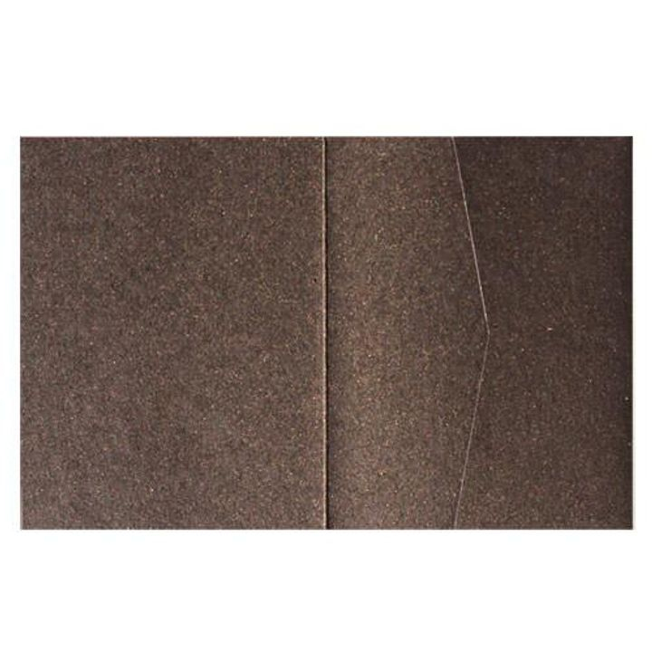 Bronze Brown Metallic Pocket & Folder Invitation Card, A2 Sierra