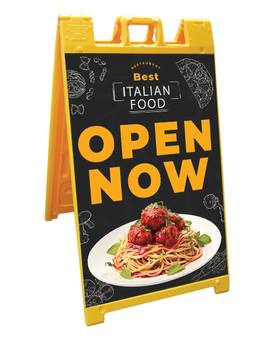 Minimalist Italian A Frame Signs AP Printing - Minimalist Italian A Frame Signs - Custom Printing Services