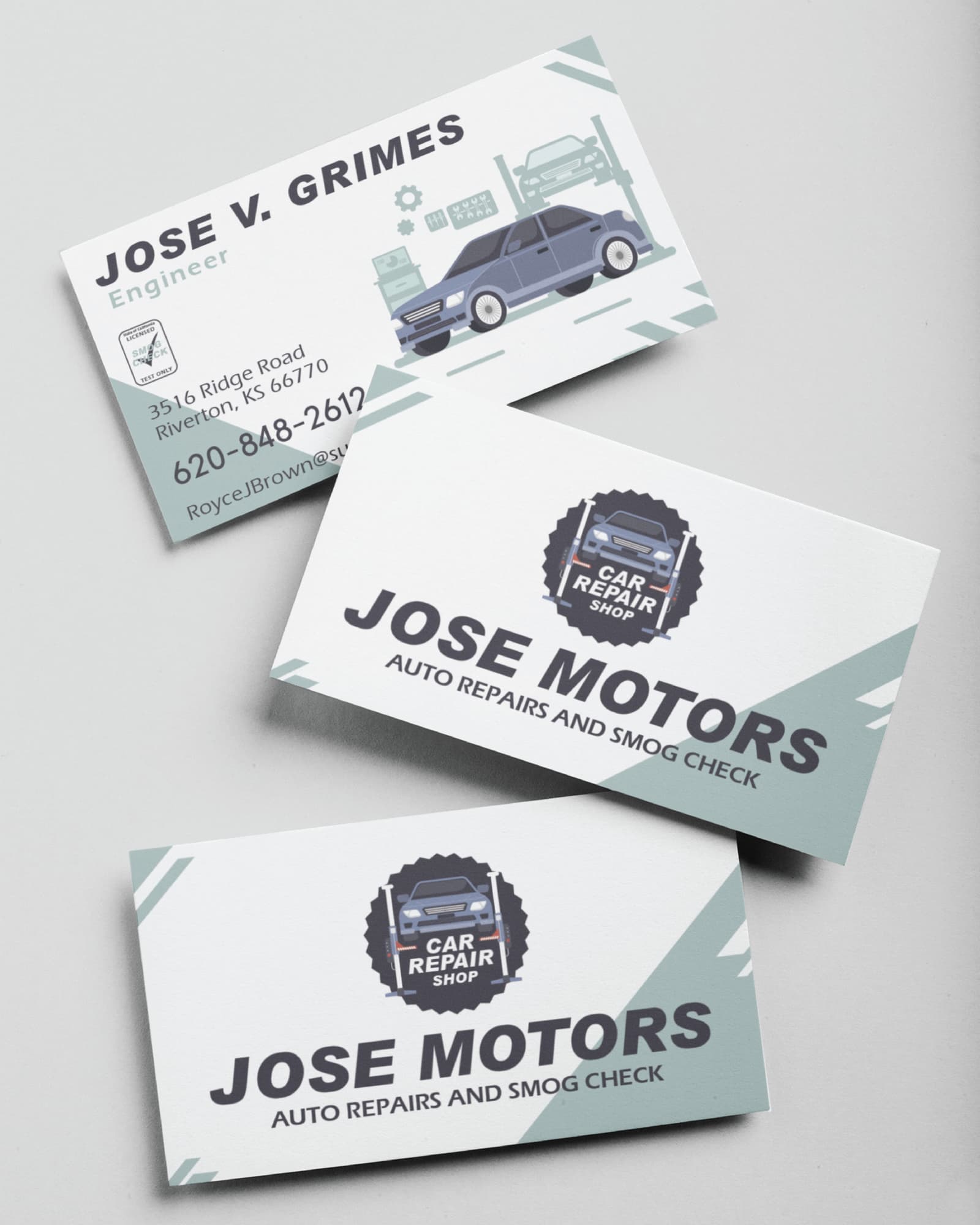 Mechanical Workshop Drawing Standard Business Cards