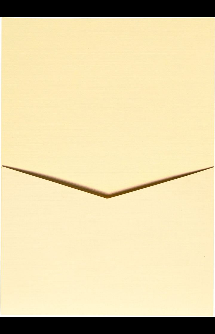 Classic Ivory Linen Pocket & Folder Invitation Card, A7 Denali