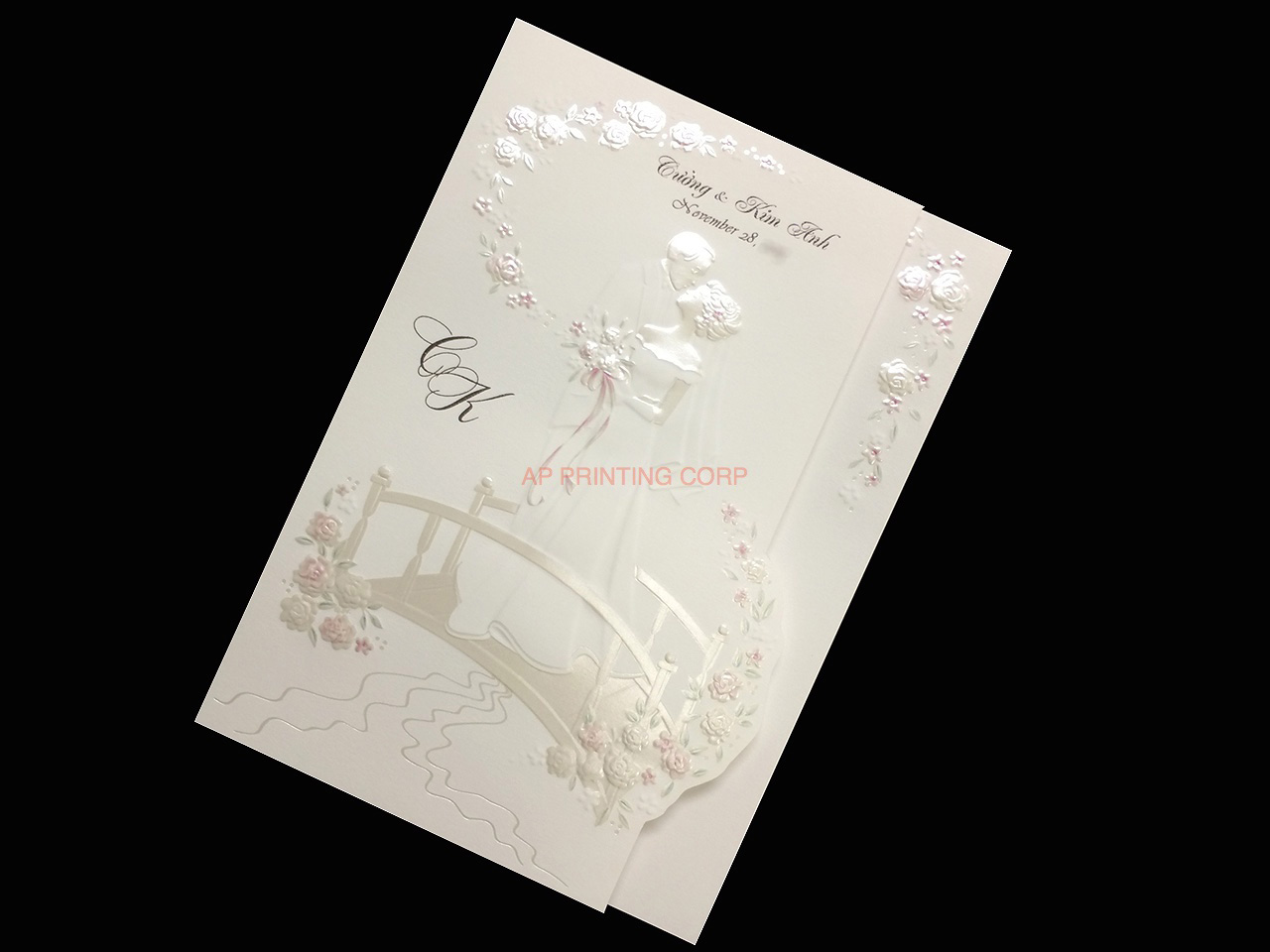 K8714 [I-11] Bridal Serenity Bride & Groom Wedding Invitation