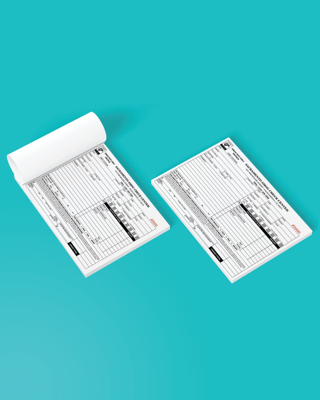 Grey Carbonless Forms (Invoice)