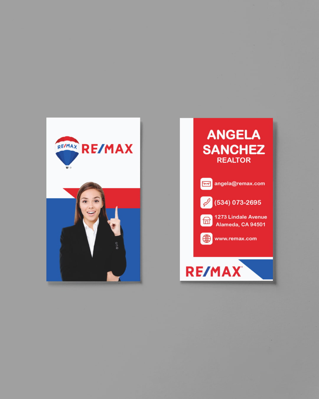 AP Printing - Remax Elegant Two-tone Standard Business Cards - Custom Printing Services