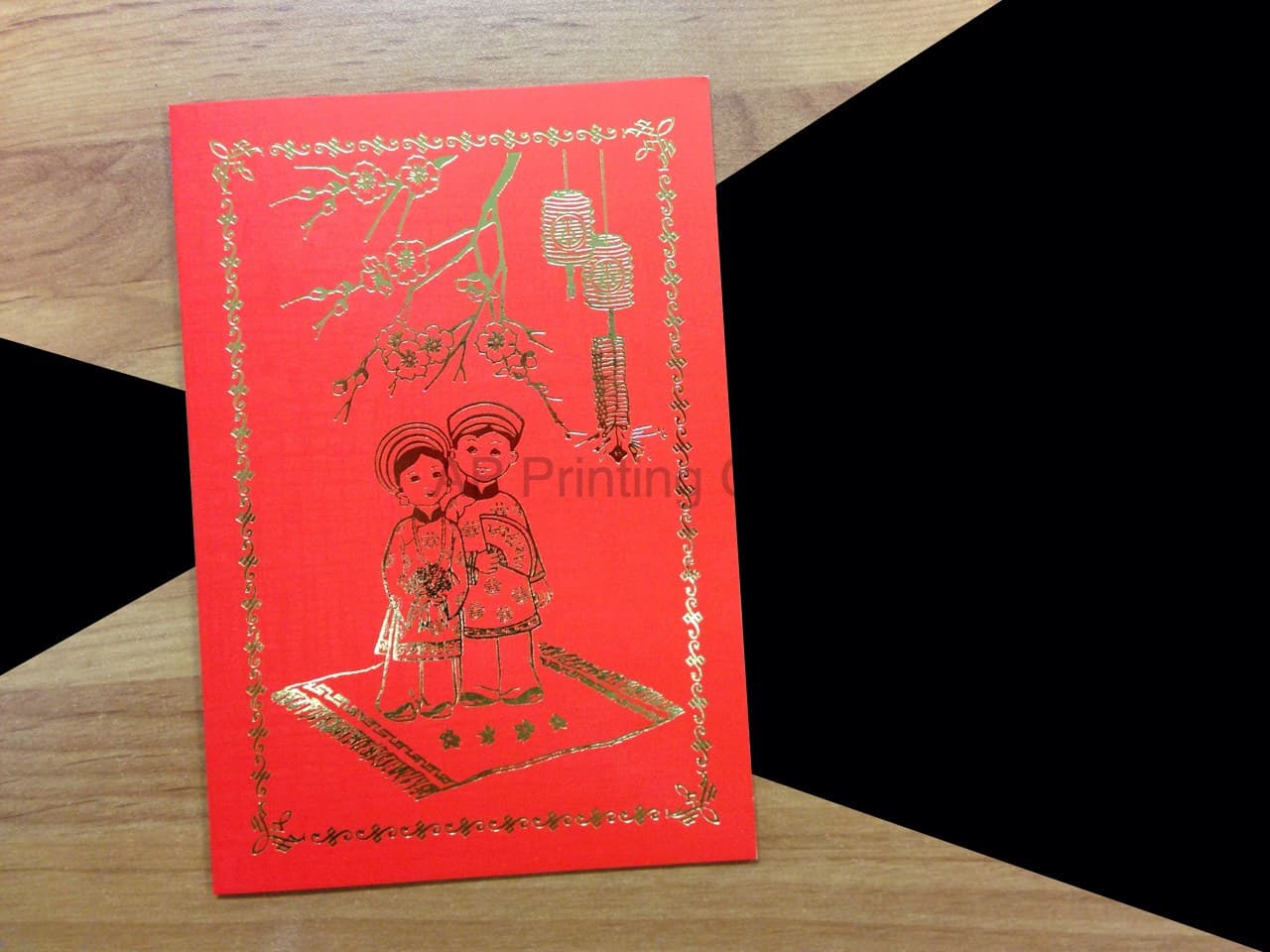 AP Printing - DRCM-DT-V [V-L-02] Luxury Bloom Bride & Groom Wedding Invitation - Custom Printing Services