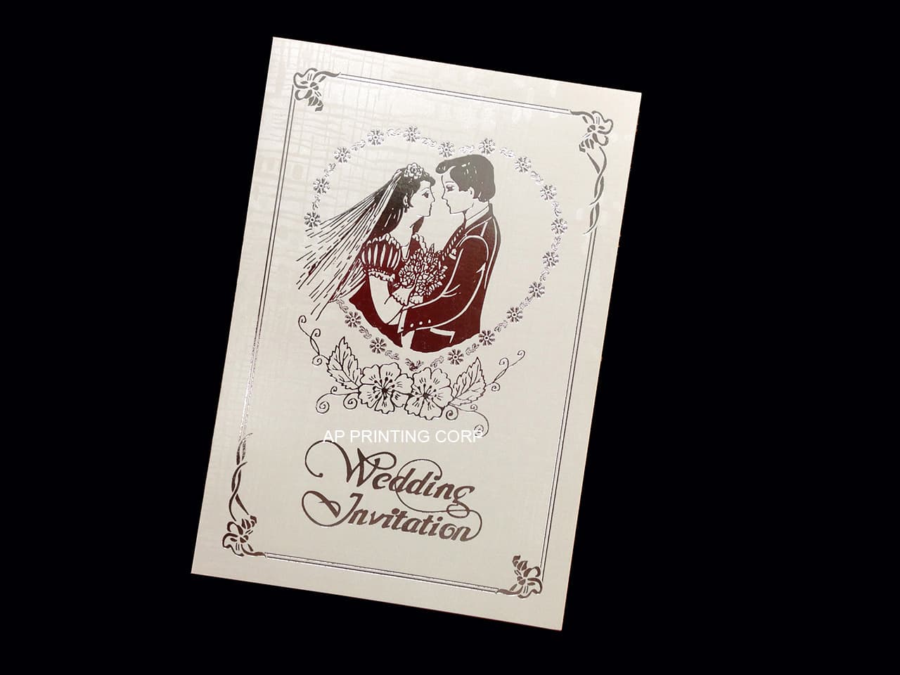 DR9-TT-S [V-L-01] Serenity in Love Bride & Groom Wedding Invitation