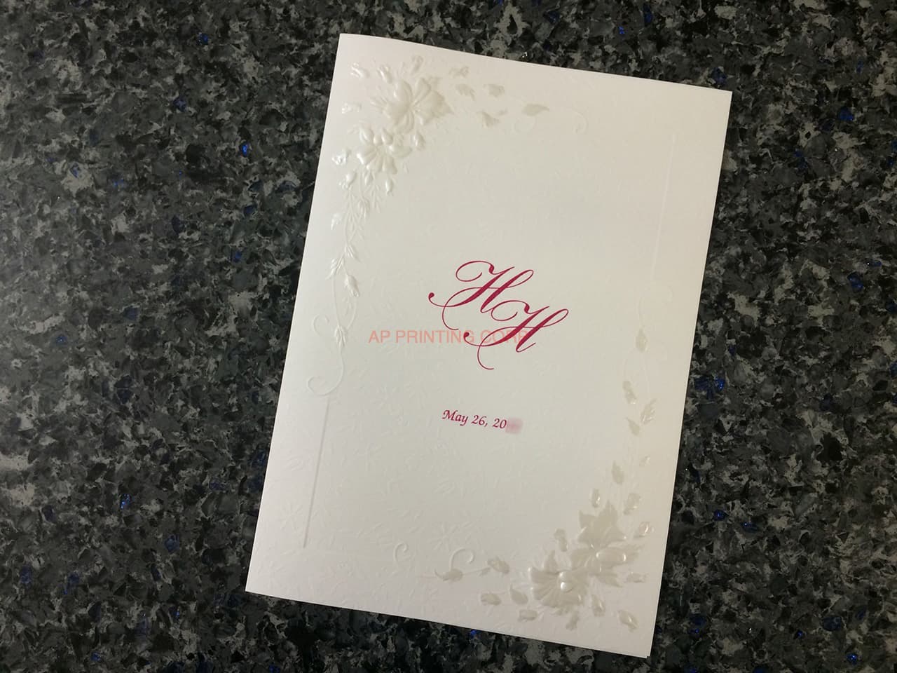 K9995 [I-10] Botanical Elegance Flowers Wedding Invitation