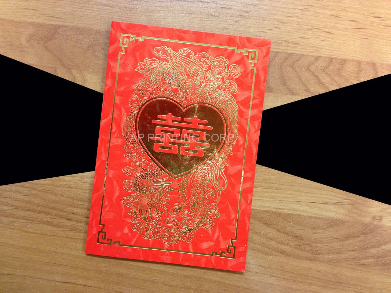 RP6-DVS2-V [V-L-02] Aesthetic Ascendance Dragon & Phoenix Wedding Invitation