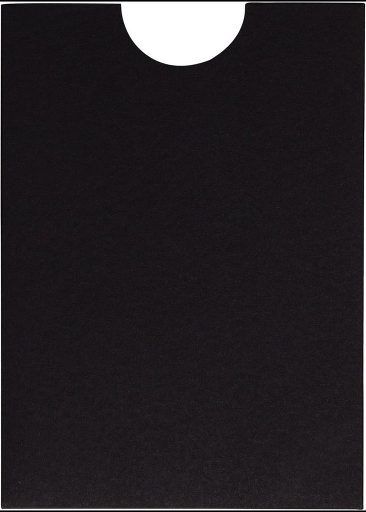 Black Solid Sleeve, 5" x 7" Pocket & Folder Invitation