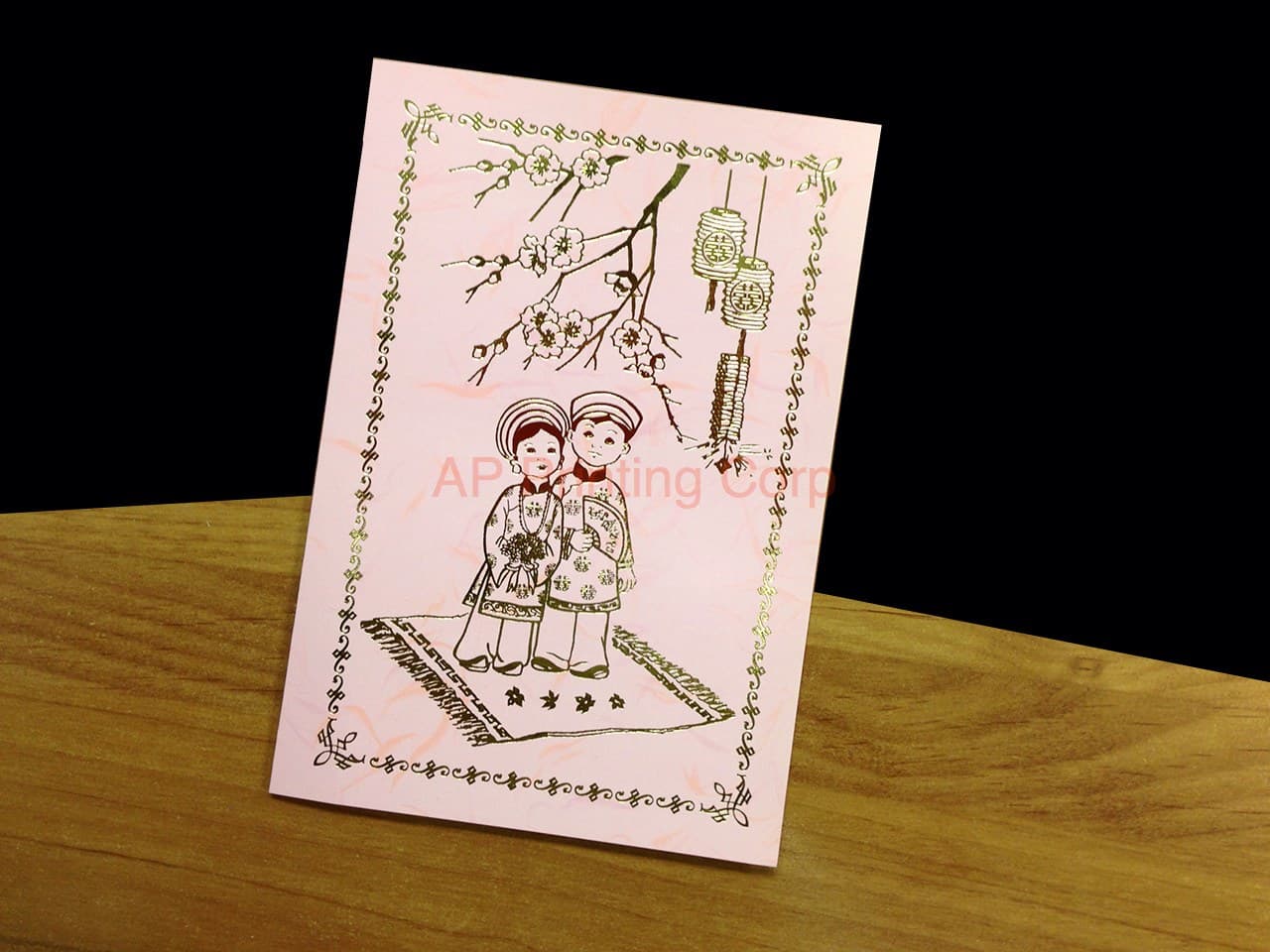 DRCM-RPL2-V [V-L-02] Enchanted Rose Garden Bride & Groom Wedding Invitation