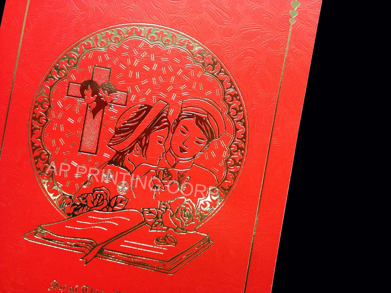 DRTG-DC-V [V-L-01] Infinite Love Bride & Groom Wedding Invitation