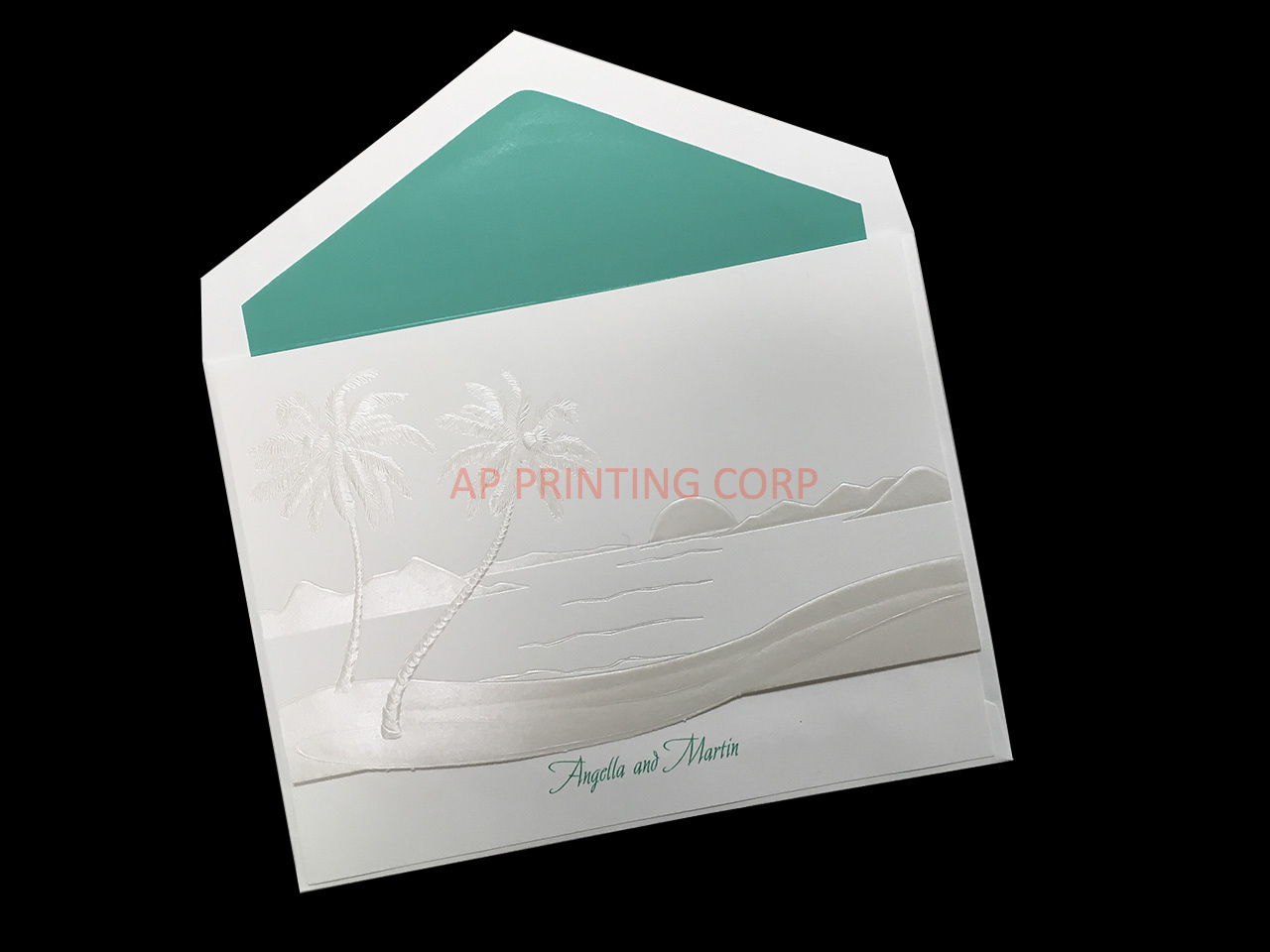 Tropical Sunset [CC-15] Pocket & Folder Invitation