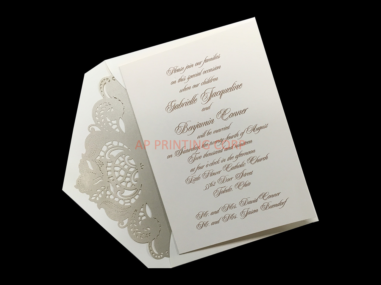 Traditional Grace [CC-02] Pocket & Folder Invitation
