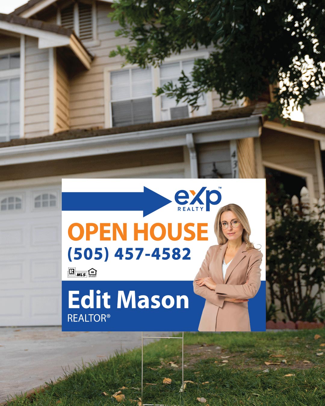 Exp Realty design Orange Yard Sign