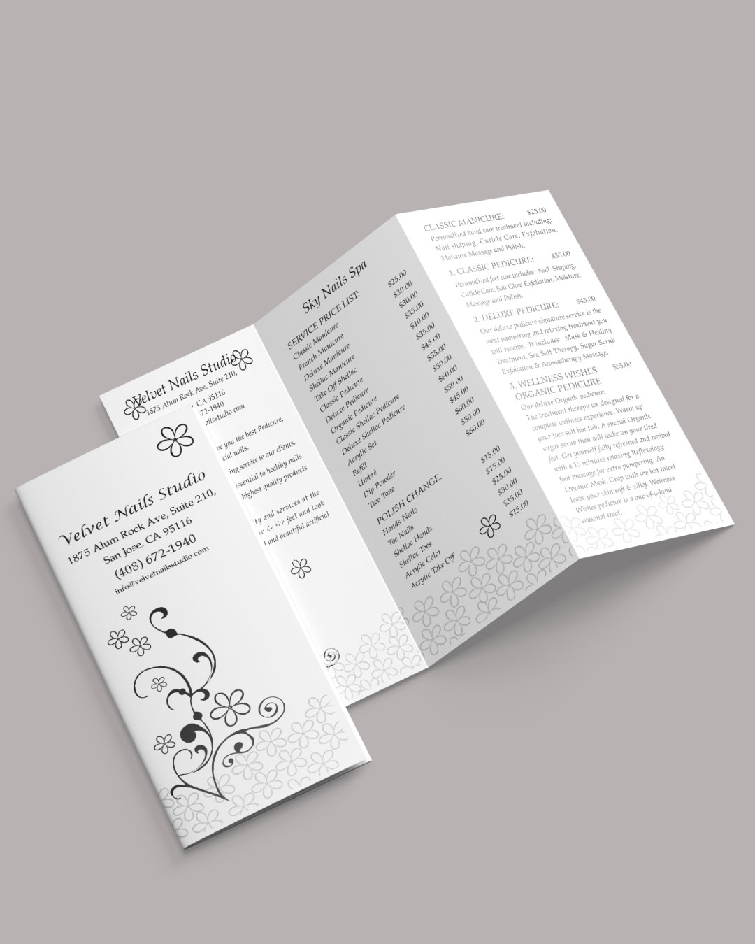 Floral Grace Brochure AP Printing - Floral Grace Brochure - Custom Printing Services