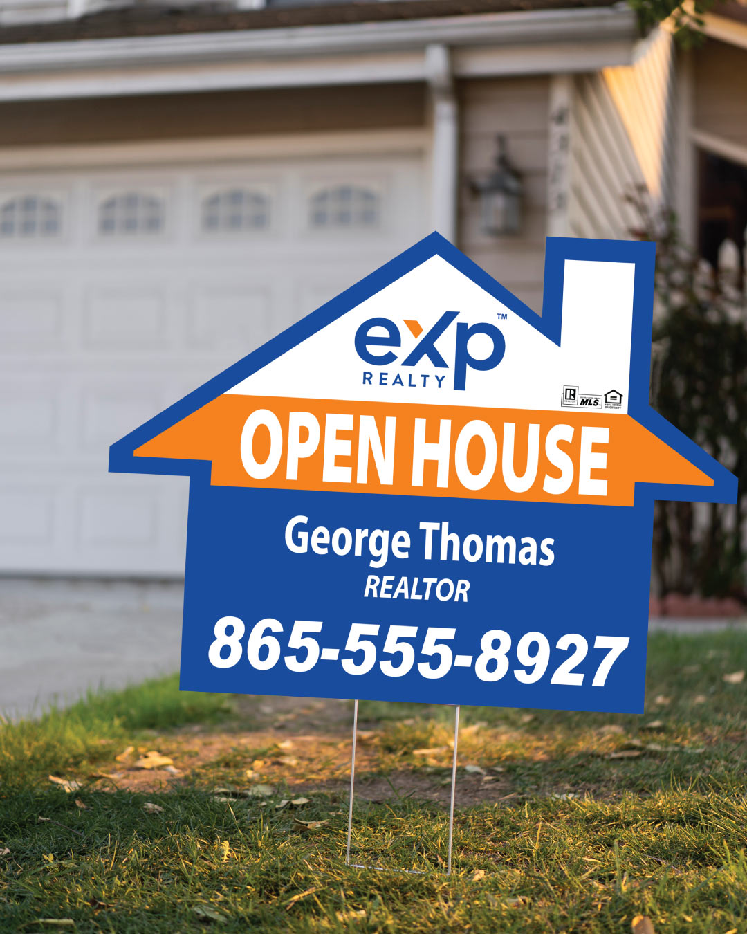 Exp Realty Beautiful Colorful House Shape Sign