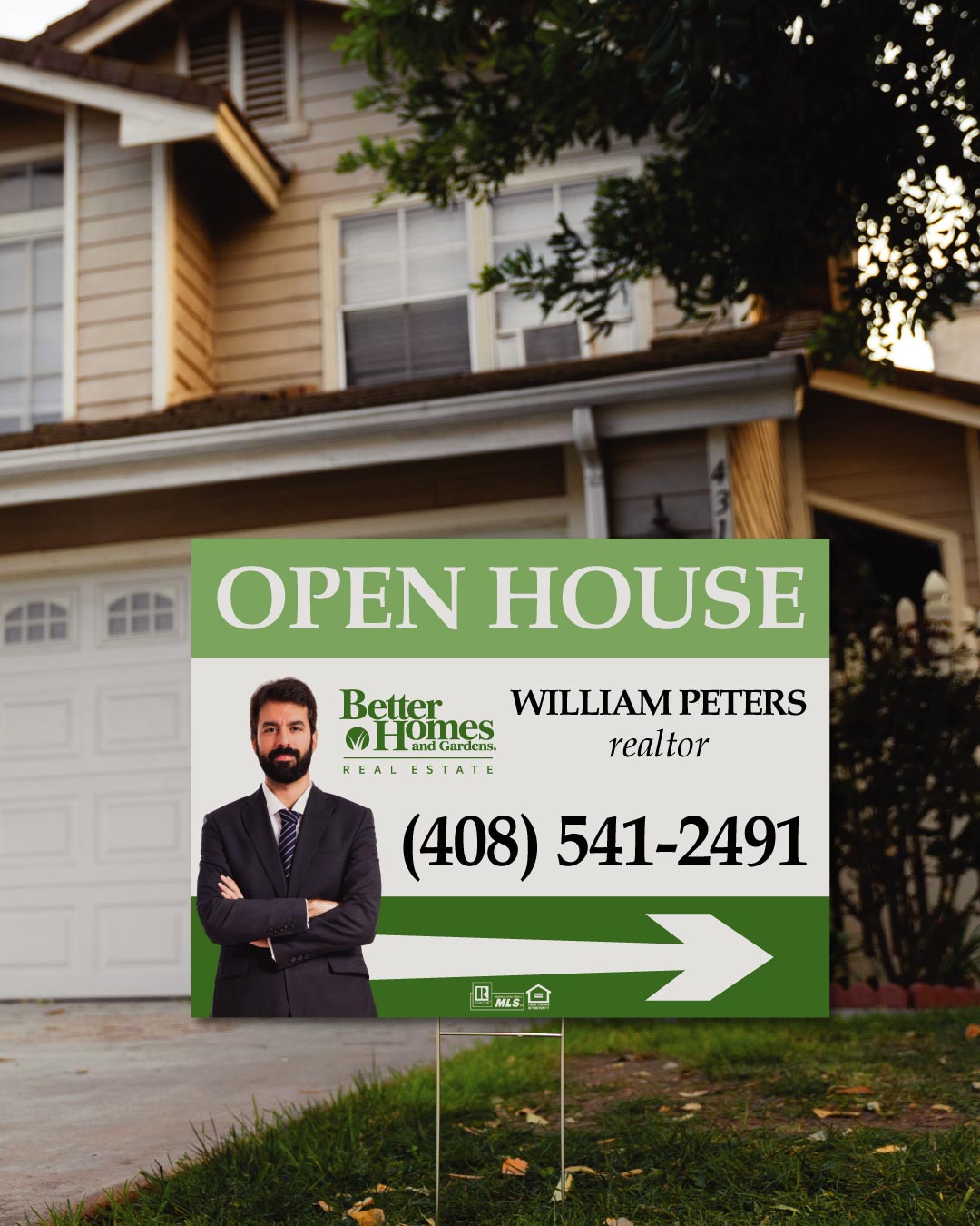 AP Printing - BHGRE Green Color Stripes Yard Sign - Custom Printing Services
