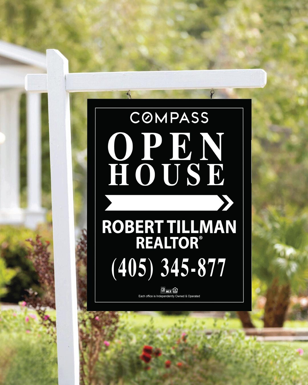 Open House Signs Black Tide Colonial Sign
