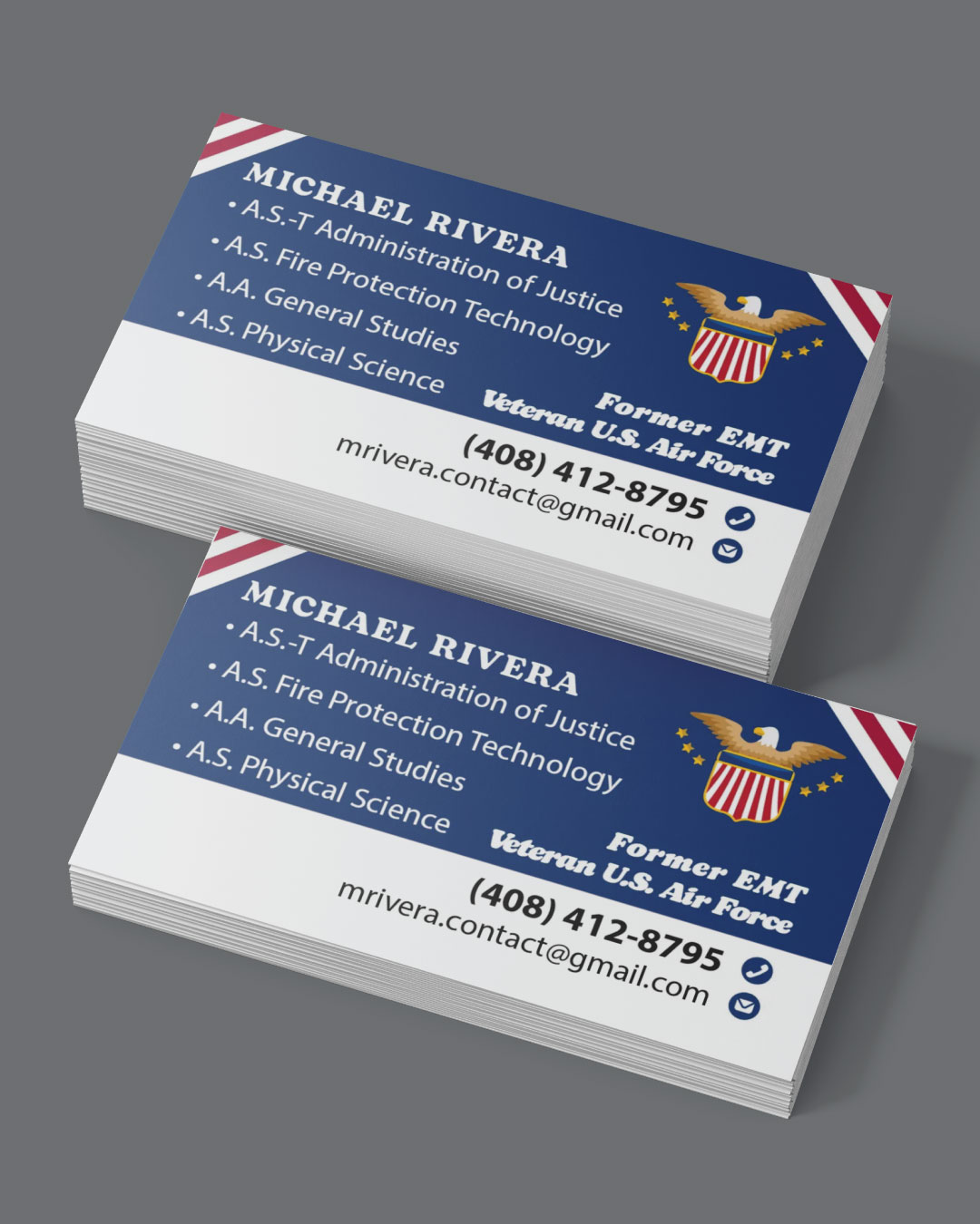 AP Printing - Blue Star Counsel Standard Business Cards - Custom Printing Services