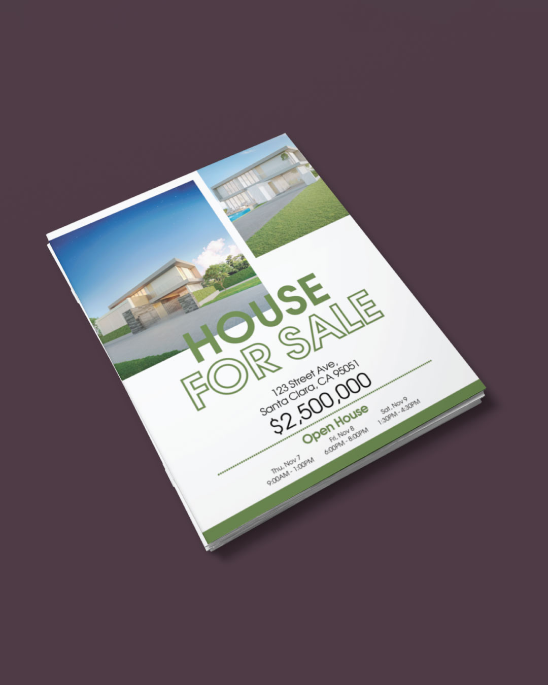 AP Printing - Green Minimalist Flyer - Custom Printing Services