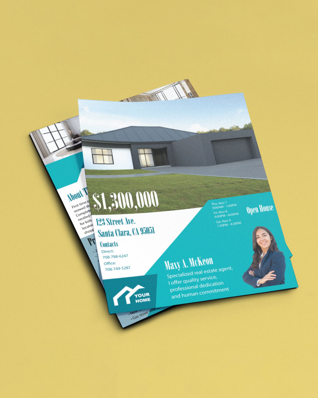 Radiant Turquoise Flyer AP Printing - Radiant Turquoise Flyer - Custom Printing Services
