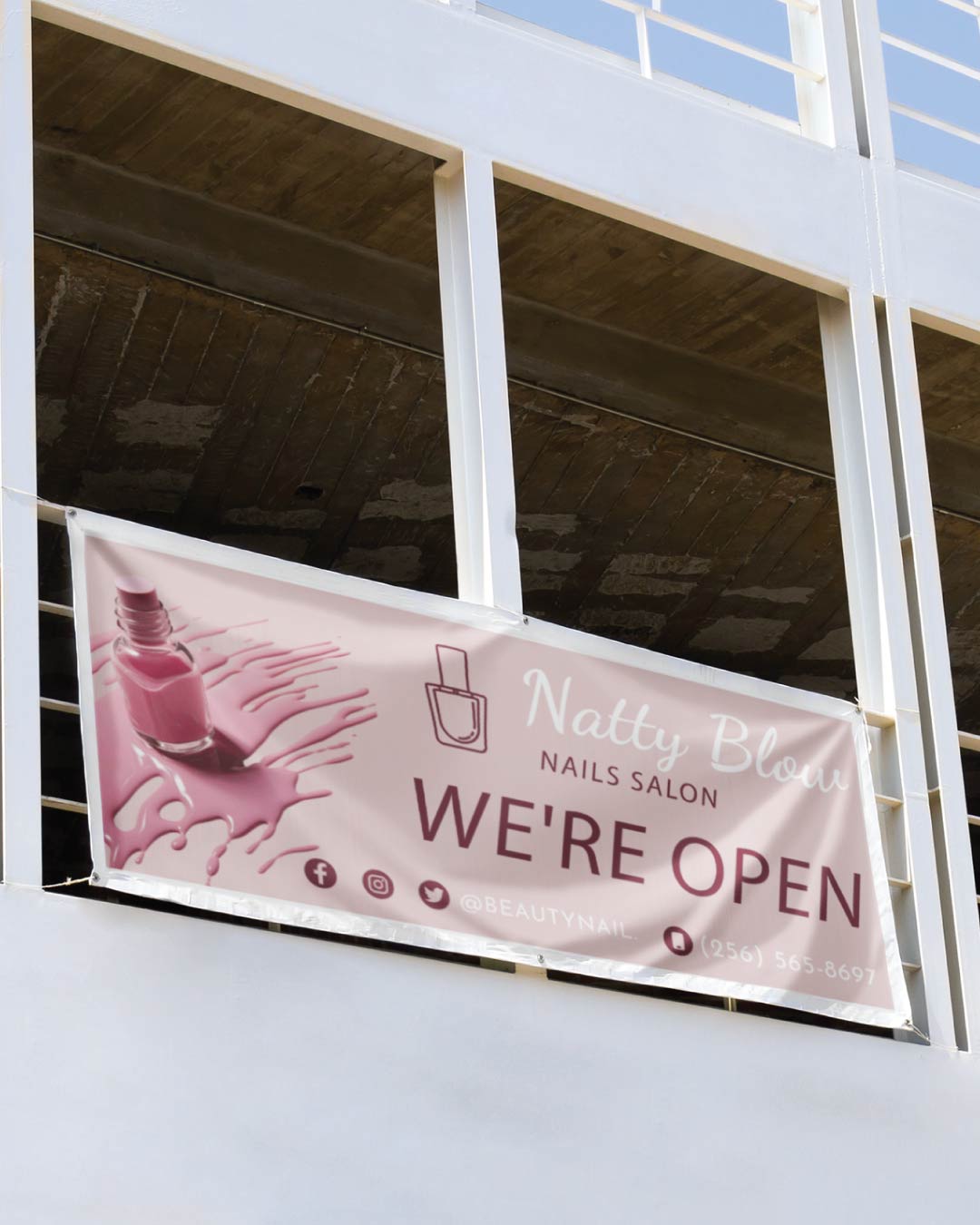 Pink 13oz. Standard Vinyl Banner