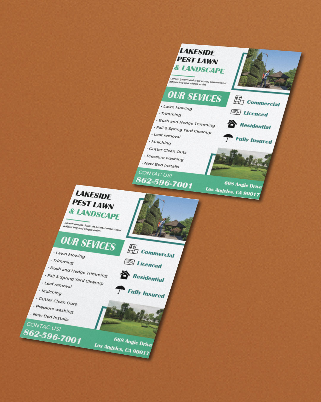 Simple Light Green Flyers
