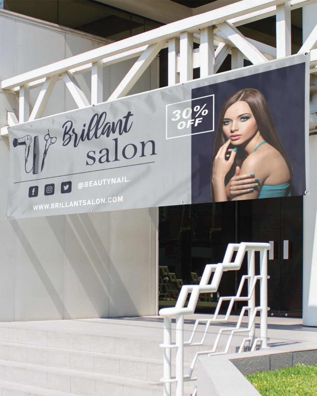 Opaque Gray 13oz. Standard Vinyl Banner