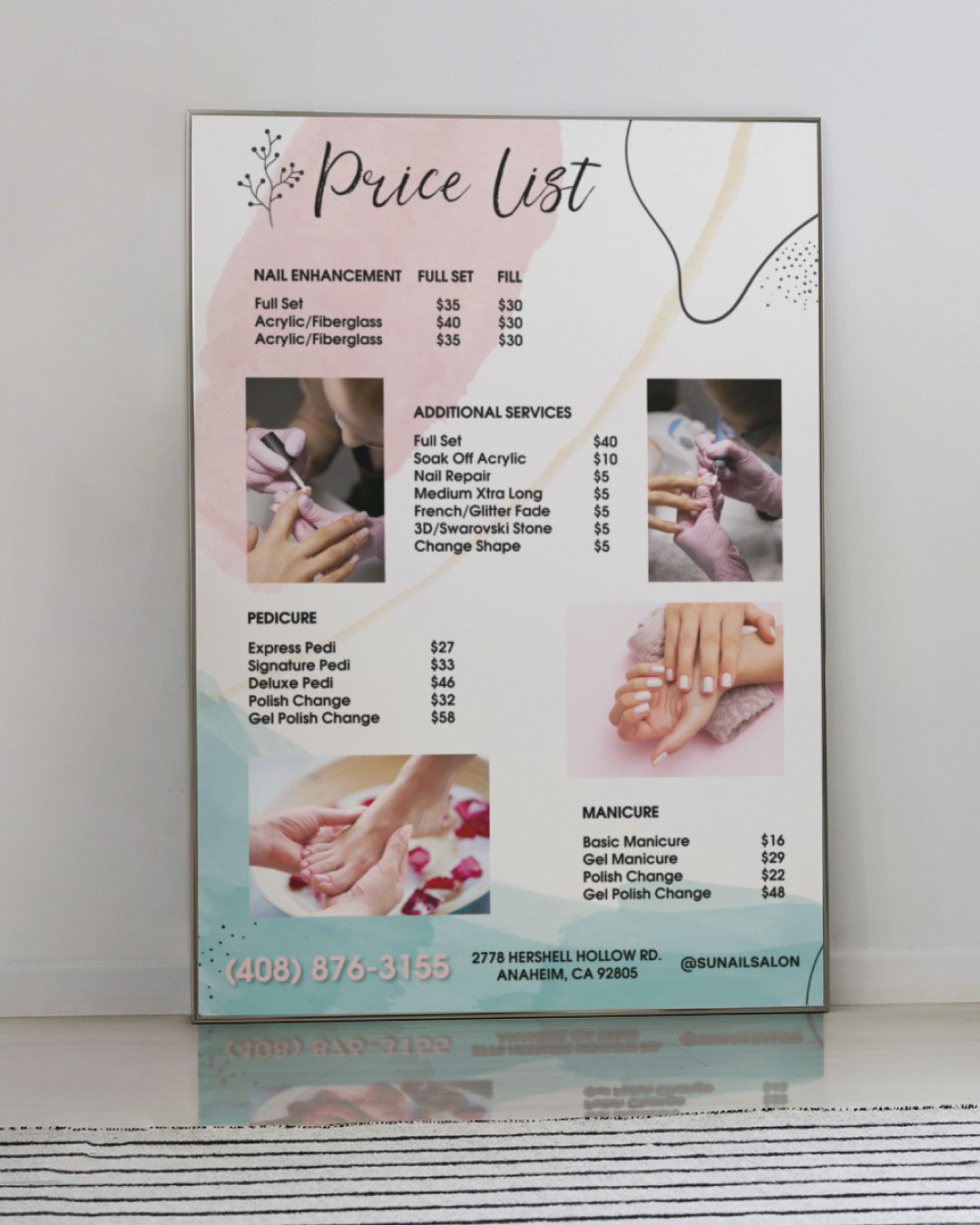Watercolor Rose Price List AP Printing - Watercolor Rose Price List - Custom Printing Services