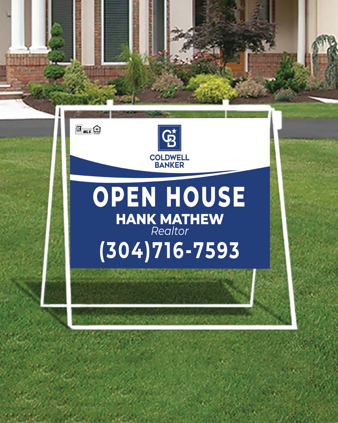 Coldwell Banker Oceanview Metal Sidewalk A-Frame AP Printing - Coldwell Banker Oceanview Metal Sidewalk A-Frame - Custom Printing Services