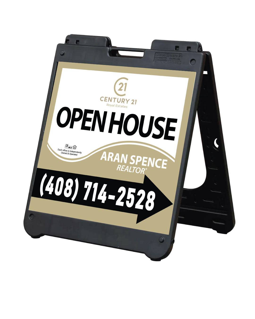 Century 21 Beige Haven A-Frame Sign 24x24